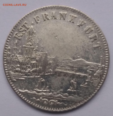 Франкфурт 6 крейцеров, 1854 - 20200209_145110