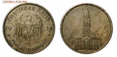 5 Рейхсмарок 1934 "A" Кирха с 200! до 14.02(ПЯТНИЦА) в 22мск - DSCN2225 kопировать