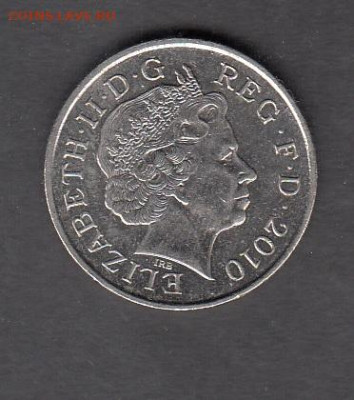 Великобритания 2010 10пенсов без оборота до 13 02 - 279
