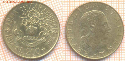 Италия 200 лир 1994 г., до 15.02.2020 г. 22.00 по Москве - Италия 200 лир 1994  7525