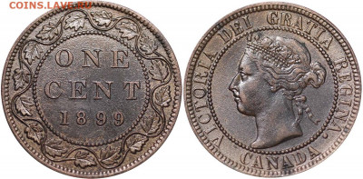 Канада. Монеты периода правления королевы Виктории 1858-1901 - 1-cent-1899-g