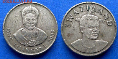 Свазиленд - 1 лилангени 2009 года до 15.02 - Эсватини (Свазиленд) 1 лилангени, 2009