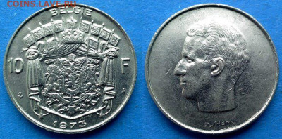 Бельгия - 10 франков 1973 года до 15.02 - Бельгия 10 франков, 1973