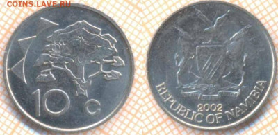 Намибия 10 центов 2002 г., до  16.02.2020 г. 22.00 по Москве - Намибия 10 центов 2002  52