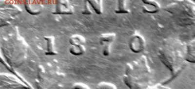 Канада. Монеты периода правления королевы Виктории 1858-1901 - 5-cents-1870-double-7-1870