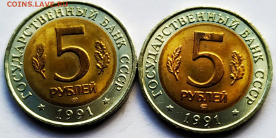 Красная книга 5 рублей 1991 года 2 монеты - 2020-02-04_16-59-10_638