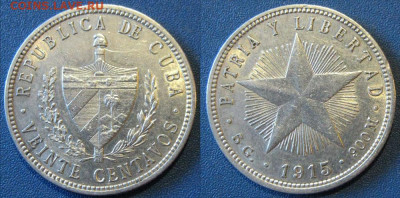 Куба 20 сентаво 1915 год   До 13-02 в 22-00 МСК - венте