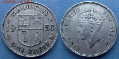 Маврикий - 1 рупия 1950 года до 17.02 - Маврикий 1 рупия, 1950
