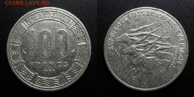 Центральная Африка – 100 франков (1998) до 13.02 (22.00) - Центральная Африка – 100 франков (1998)