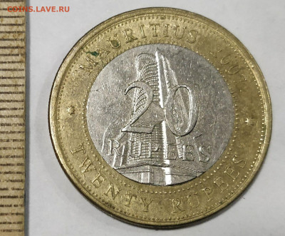 (БИМ) МАВРИКИЙ 20 рупий 2007 (40 лет Банку) до 15.02.20 - 162992292