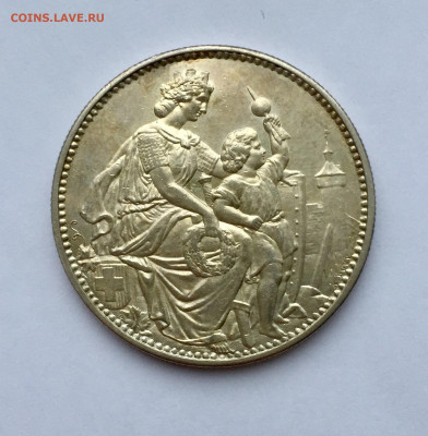 Швейцария.5 франков 1865 г.Стрелковый фестиваль в Шаффхаузен - 7833C2B1-4320-49C0-AD20-6D2ABCB60D15