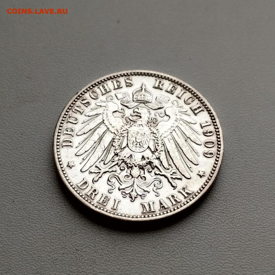 САКСОНИЯ,3 марки 1909г(Фридрих Август I)до 16.02.2020г - IMG_20200108_153214_HDR