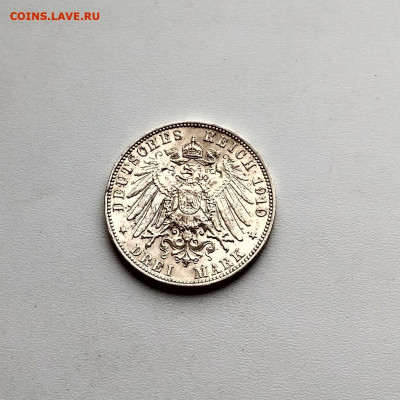 САКСОНИЯ,3 марки 1910г(Фридрих Август I)до 16.02.2020г - IMG_20200108_153137_HDR