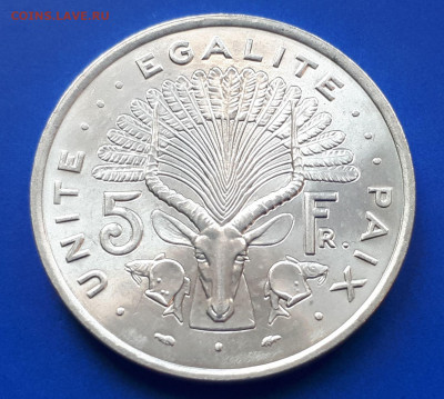 Джибути 5 франков 1977 - 1