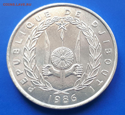 Джибути 5 франков 1986 - 4