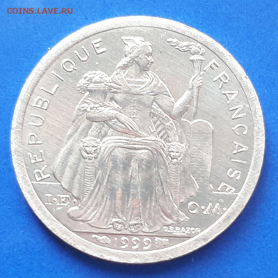 Новая Каледония 1 франк 1999 - 4