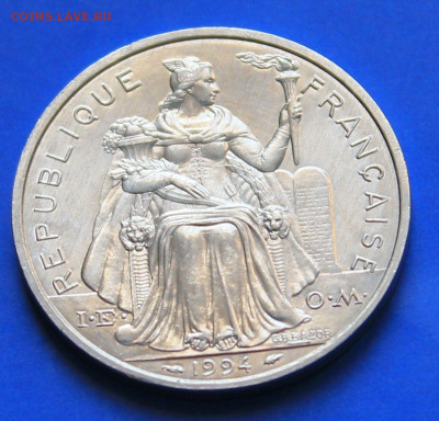 Новая Каледония 5 франков 1994 - 3