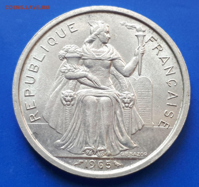 Французская Полинезия 5 франков 1965 - 8