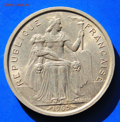 Французская Полинезия 5 франков 1965 - 5