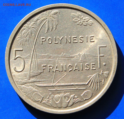 Французская Полинезия 5 франков 1965 - 1
