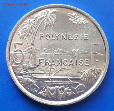 Французская Полинезия 5 франков 1986 - 2
