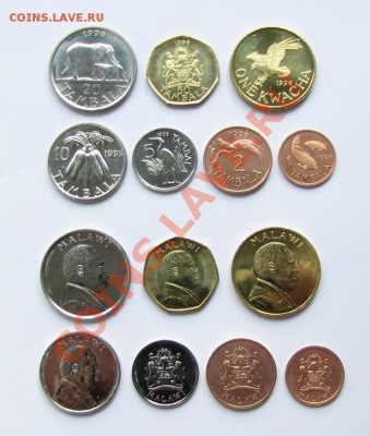 Комплекты Стран АФРИКИ UNC!!! - Malawi 7 coins set.JPG