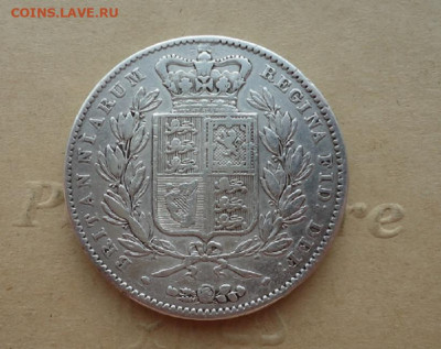 1 крона 1847 Великобритания ( Молодая Виктория ) 16.02 22-00 - ф2