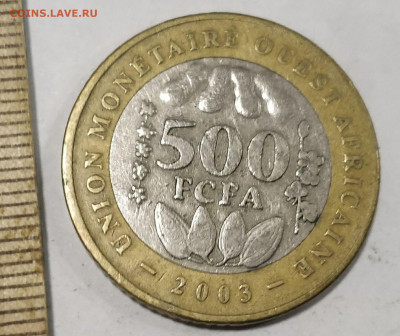 (БИМ) Западная Африка (BCEAO) 500 франков 2003 до 15.02.20 - 163010919