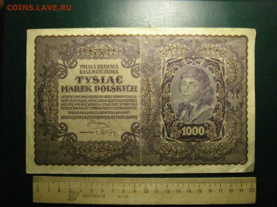 Польша 1000 злотых 1919 г до 18.02. 21.00 мск - 95290876