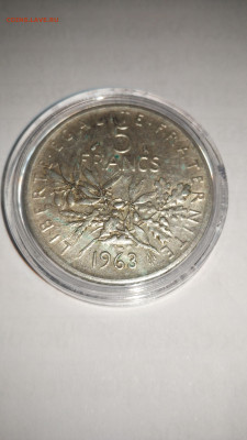 5 франков Франция 1963год (серебро) - 1