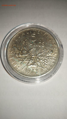 5 франков Франция 1963год (серебро) - 2