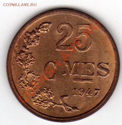 ЛЮКСЕМБУРГ 25 САНТИМОВ 1947 ДО 22.08.11 В 22.00МСК (239) - img024