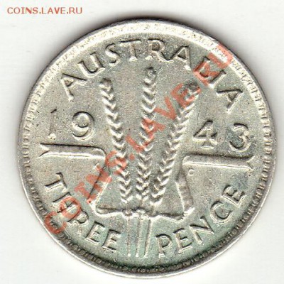 Ag АВСТРАЛИЯ 3 ПЕНСА 1943 ДО 22.08.11 В 22.00МСК (367) - img038