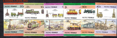 NIUTAO TUVALU 1984  паровозы 12м ** до 20 02 - 16