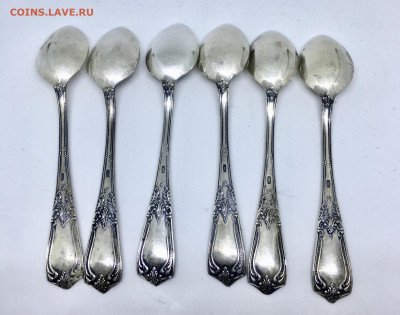 Набор 6 кофейных ложечек 875 пробы Москва 1974 - 3EE97F09-2133-4C16-92CD-9D5482984302