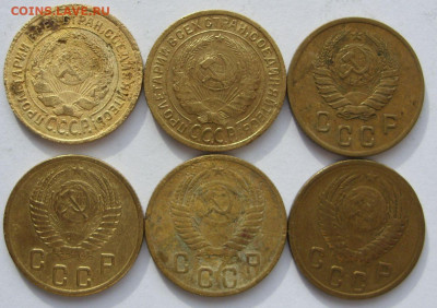 2 копейки 1926, 34, 40, 53, 55, 56 - 6 штук. - 2 копейки 1926-1956 6 штук - 2