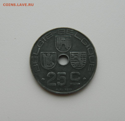 Бельгия 25 сантимов 1943 г. (Цинк) до 19.02.20 - DSCN9930.JPG