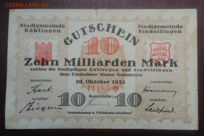 гроссгельд 10 миллиардов марок 1923 года до 19.02.2020 - IMG_20200110_140631