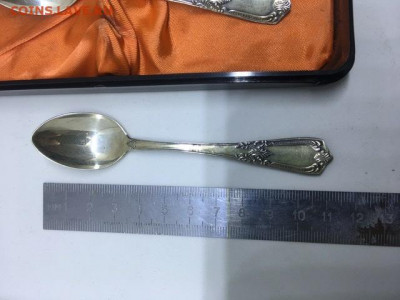 Набор кофейных 6 ложек 875 пробы завода Спецсплавов - 8EF9813F-5D05-4989-8979-FE0F7205F885