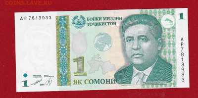 Таджикистан - 1 Сомони 1999(2010) UNC до 22.02 в 22-00 - ScanImage113