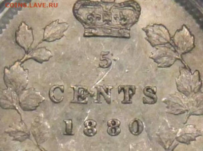 Канада. Монеты периода правления королевы Виктории 1858-1901 - 5-cents-1880-dot-after-5-cents-canada