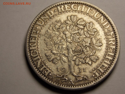 5 МАРОК 1931 КОРОЛЕВСКИЙ ДУБ ВЕЙМАРСКАЯ РЕСПУБЛИКА - DSCN5662.JPG