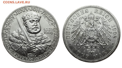Саксен Веймар Эйзенах. 5 марок 1908 г. Универ. До 19.02.20. - Р233.JPG
