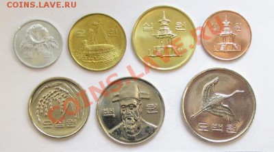 Комплекты стран АЗИИ и не только! UNC - South Korea 7 coins set.JPG