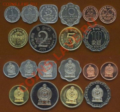 Комплекты стран АЗИИ и не только! UNC - Sri Lanka 10 coins set