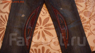 БЛИЦ Джинсы Armani Италия с кожаными вставками до архива - 1457163999253_default