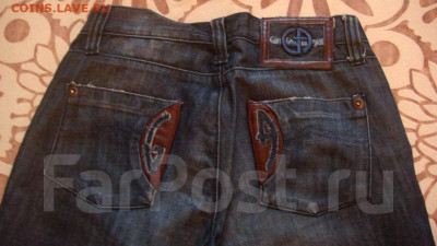 БЛИЦ Джинсы Armani Италия с кожаными вставками до архива - 1457164043426_default