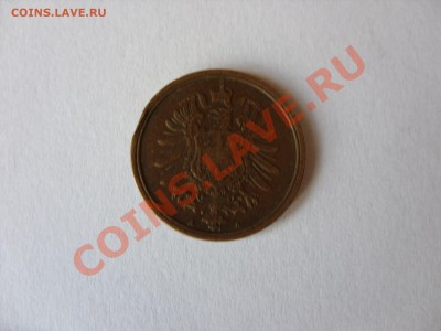 В АРХИВ. 1 пфенниг. 1900A. 2 пф 1875А. Германия. - 2 пфеннига 1875 А - 2