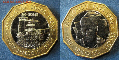 Сьера Леоне 500 леоне 2004 год  (БИМ) До 19-02 в 22-00 МСК - сьера леоне