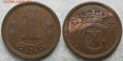 Дания 1 эре 1913 до 22-02-20 в 22:00 - Дания 1 эре 1913    195-к69-10823
